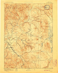 Ashland Oregon Historical topographic map, 1:250000 scale, 1 X 1 Degree, Year 1893