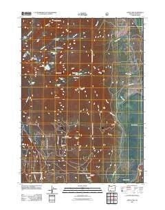 Aspen Lake Oregon Historical topographic map, 1:24000 scale, 7.5 X 7.5 Minute, Year 2011