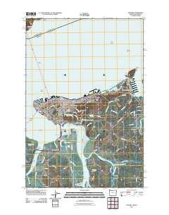 Astoria Oregon Historical topographic map, 1:24000 scale, 7.5 X 7.5 Minute, Year 2011