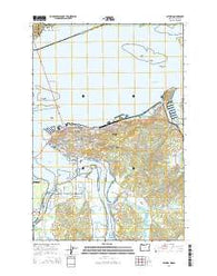 Astoria Oregon Current topographic map, 1:24000 scale, 7.5 X 7.5 Minute, Year 2014