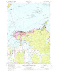 Astoria Oregon Historical topographic map, 1:24000 scale, 7.5 X 7.5 Minute, Year 1949