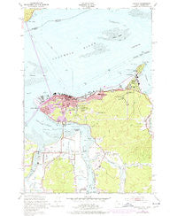 Astoria Oregon Historical topographic map, 1:24000 scale, 7.5 X 7.5 Minute, Year 1949