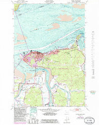 Astoria Oregon Historical topographic map, 1:24000 scale, 7.5 X 7.5 Minute, Year 1949