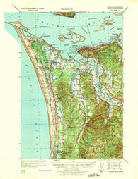 Astoria Oregon Historical topographic map, 1:62500 scale, 15 X 15 Minute, Year 1939