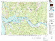 Astoria Oregon Historical topographic map, 1:100000 scale, 30 X 60 Minute, Year 1981
