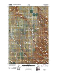 Athena Oregon Historical topographic map, 1:24000 scale, 7.5 X 7.5 Minute, Year 2011