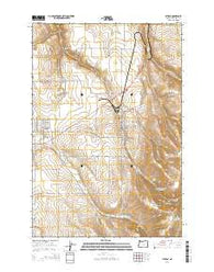 Athena Oregon Current topographic map, 1:24000 scale, 7.5 X 7.5 Minute, Year 2014