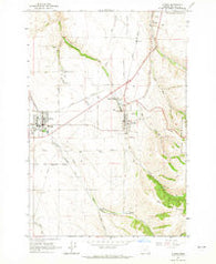 Athena Oregon Historical topographic map, 1:24000 scale, 7.5 X 7.5 Minute, Year 1964