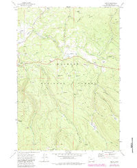 Austin Oregon Historical topographic map, 1:24000 scale, 7.5 X 7.5 Minute, Year 1972