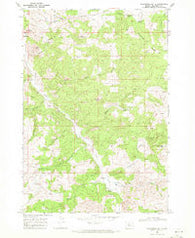 Axehandle Butte Oregon Historical topographic map, 1:24000 scale, 7.5 X 7.5 Minute, Year 1968