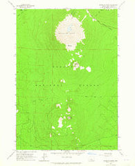 Bachelor Butte Oregon Historical topographic map, 1:24000 scale, 7.5 X 7.5 Minute, Year 1963