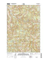 Bacona Oregon Current topographic map, 1:24000 scale, 7.5 X 7.5 Minute, Year 2014