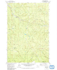Bacona Oregon Historical topographic map, 1:24000 scale, 7.5 X 7.5 Minute, Year 1979