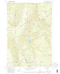 Badger Lake Oregon Historical topographic map, 1:24000 scale, 7.5 X 7.5 Minute, Year 1962