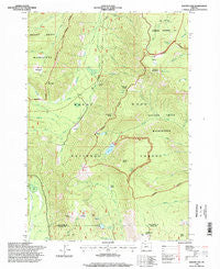 Badger Lake Oregon Historical topographic map, 1:24000 scale, 7.5 X 7.5 Minute, Year 1996