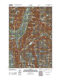 Badger Lake Oregon Historical topographic map, 1:24000 scale, 7.5 X 7.5 Minute, Year 2011