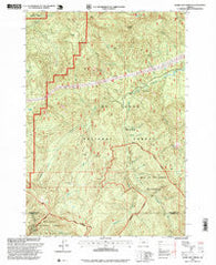 Bagby Hot Springs Oregon Historical topographic map, 1:24000 scale, 7.5 X 7.5 Minute, Year 1997