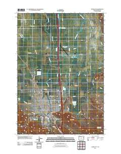 Baker City Oregon Historical topographic map, 1:24000 scale, 7.5 X 7.5 Minute, Year 2011