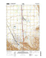 Baker City Oregon Current topographic map, 1:24000 scale, 7.5 X 7.5 Minute, Year 2014