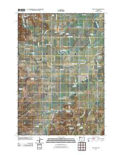 Ballston Oregon Historical topographic map, 1:24000 scale, 7.5 X 7.5 Minute, Year 2011