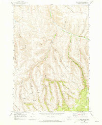 Balm Canyon Oregon Historical topographic map, 1:24000 scale, 7.5 X 7.5 Minute, Year 1969