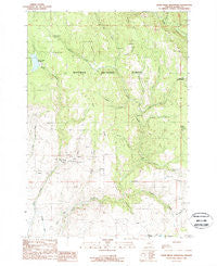 Balm Creek Reservoir Oregon Historical topographic map, 1:24000 scale, 7.5 X 7.5 Minute, Year 1988