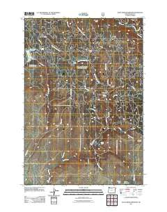 Balm Creek Reservoir Oregon Historical topographic map, 1:24000 scale, 7.5 X 7.5 Minute, Year 2011
