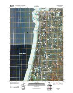 Bandon Oregon Historical topographic map, 1:24000 scale, 7.5 X 7.5 Minute, Year 2011