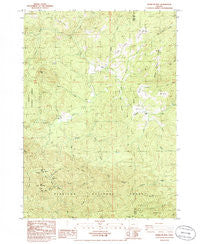 Barklow Mountain Oregon Historical topographic map, 1:24000 scale, 7.5 X 7.5 Minute, Year 1986