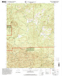 Barklow Mountain Oregon Historical topographic map, 1:24000 scale, 7.5 X 7.5 Minute, Year 1996