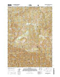 Barklow Mountain Oregon Current topographic map, 1:24000 scale, 7.5 X 7.5 Minute, Year 2014