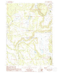 Barnes Valley Oregon Historical topographic map, 1:24000 scale, 7.5 X 7.5 Minute, Year 1988