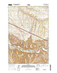 Barnhart Oregon Current topographic map, 1:24000 scale, 7.5 X 7.5 Minute, Year 2014