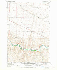 Barnhart Oregon Historical topographic map, 1:24000 scale, 7.5 X 7.5 Minute, Year 1966