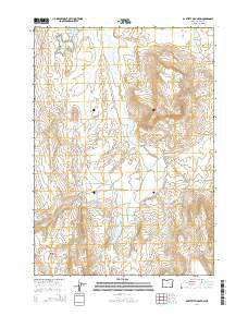 Bartlett Mountain Oregon Current topographic map, 1:24000 scale, 7.5 X 7.5 Minute, Year 2014
