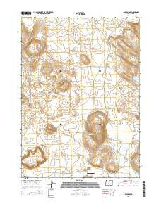 Barton Lake Oregon Current topographic map, 1:24000 scale, 7.5 X 7.5 Minute, Year 2014