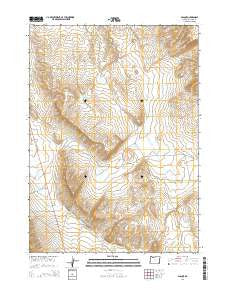 Basque Oregon Current topographic map, 1:24000 scale, 7.5 X 7.5 Minute, Year 2014