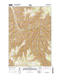 Bassey Creek Oregon Current topographic map, 1:24000 scale, 7.5 X 7.5 Minute, Year 2014
