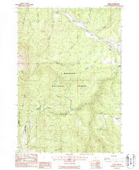 Bates Oregon Historical topographic map, 1:24000 scale, 7.5 X 7.5 Minute, Year 1988