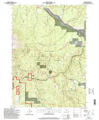 Bates Oregon Historical topographic map, 1:24000 scale, 7.5 X 7.5 Minute, Year 1996