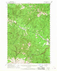 Bates Oregon Historical topographic map, 1:62500 scale, 15 X 15 Minute, Year 1951