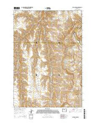 Bath Canyon Oregon Current topographic map, 1:24000 scale, 7.5 X 7.5 Minute, Year 2014