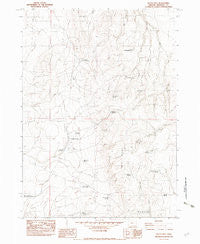 Battle Mtn Oregon Historical topographic map, 1:24000 scale, 7.5 X 7.5 Minute, Year 1982