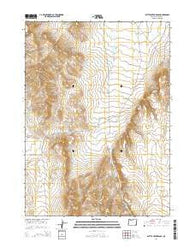 Battle Creek Ranch Oregon Current topographic map, 1:24000 scale, 7.5 X 7.5 Minute, Year 2014