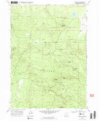 Bear Butte Oregon Historical topographic map, 1:24000 scale, 7.5 X 7.5 Minute, Year 1968