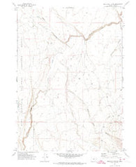 Beatys Butte NW Oregon Historical topographic map, 1:24000 scale, 7.5 X 7.5 Minute, Year 1971