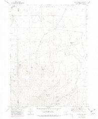 Beatys Butte Oregon Historical topographic map, 1:24000 scale, 7.5 X 7.5 Minute, Year 1971