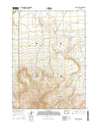 Beatys Butte Oregon Current topographic map, 1:24000 scale, 7.5 X 7.5 Minute, Year 2014