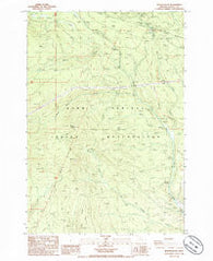 Beaver Butte Oregon Historical topographic map, 1:24000 scale, 7.5 X 7.5 Minute, Year 1985