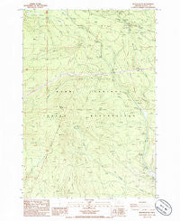 Beaver Butte Oregon Historical topographic map, 1:24000 scale, 7.5 X 7.5 Minute, Year 1985